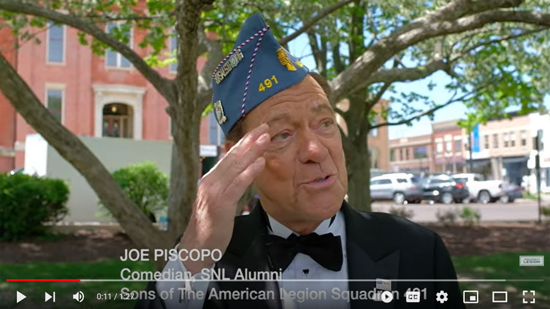 Joe Piscopo salutes